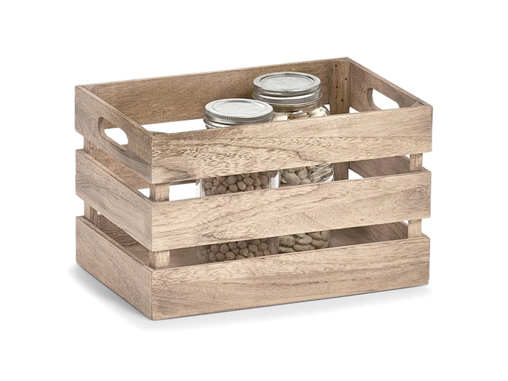 Vintage skladovací box, dřevěný, 31x21x19 cm, ZELLER