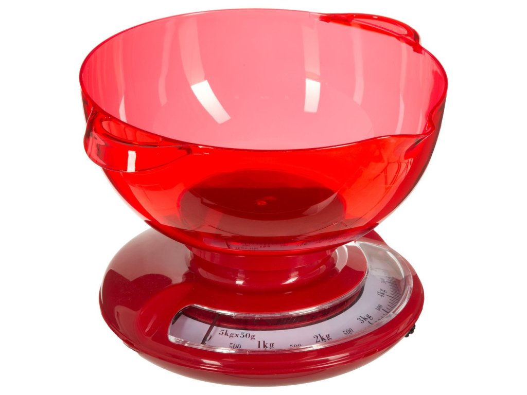 Potravinová váha s velkou mísou a indikátorem, vintage kuchyňské spotřebiče - SECRET de GOMURME