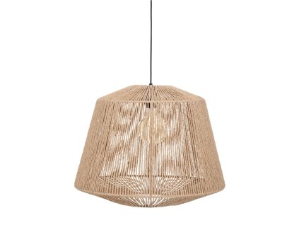 Pletená závěsná lampa Jily, kov, Ø 48 cm