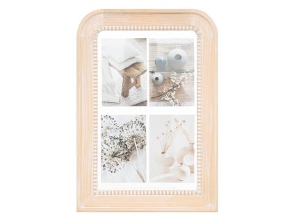 Fotorámeček Elena, borovicový rám na 4 fotografie, 31 x 44 cm