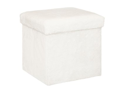 Úložný puf Ezzio, látka s boucle efektem, výška 38 cm