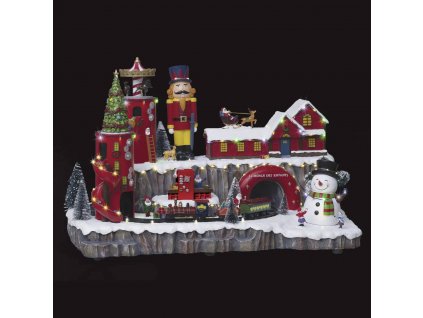 Vánoční vesnička, Vánoční scéna s továrnou hraček