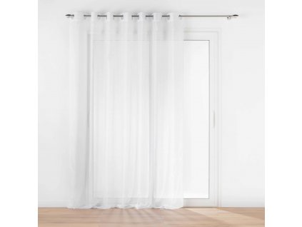 Hotová záclona z hladkého voálu LISSEA, bílá, 240 x 240 cm