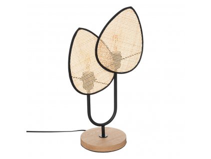 Dekorační ratanová lampa OLME, pletená, výška 44 cm