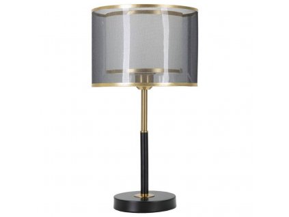 Kovová stolní lampa s dvojitým stínítkem, ? 25 cm