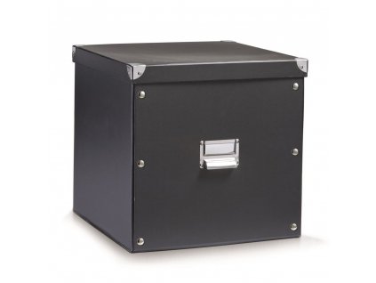 Box pro skladování, 34x33x32 cm, barva černá, ZELLER