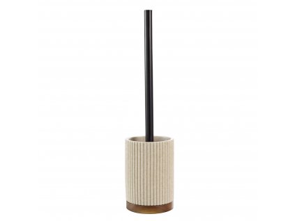 Douceur d'intérieur Žebrovaný stojan na WC kartáč NIAGARA, béžový