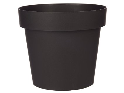 IBERGARDEN Samozavlažovácí plastový květináč, antracitový, Ø 27,3