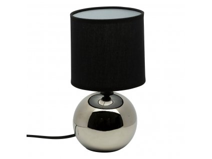 Bílá noční lampička Boule, dekorativní osvětlení se stínidlem a keramickým podstavcem E14