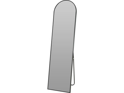 Volně stojící zrcadlo, 150 cm, černá