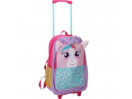 Cestovní zavazadlo pro dítě, na kolečkách, 30 x 13 x 42 cm