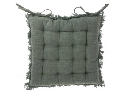 Sedací prošívaný polštář SLIM, bavlna, vázání, 40 x 40 cm
