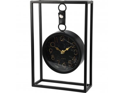 Nástěnné hodiny, kovová konstrukce, 21 x 31 cm