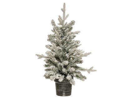 Umělý vánoční stromek s umělým sněhem, 70 cm