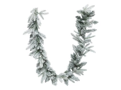 Girlanda ze zasněžených větví vánočního stromku, 180 cm