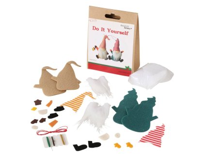 DIY sada pro tvorbu vlastních dekorací, 2 trpaslíci, 15 cm