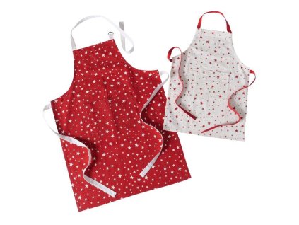 Sada kuchyňských zástěr STERNY pro rodiče a dítě, 2 ks, dvě velikosti