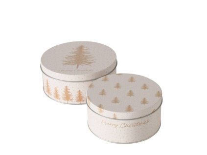 Sada tří skladovacích dóz PLATINA, Ø 14-16 cm