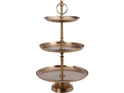 Kovová etažérka, 3 úrovně, 50 cm