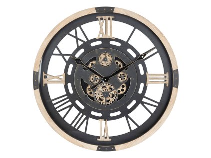 Velké nástěnné hodiny s viditelným mechanismem KENT, Ø 80 cm