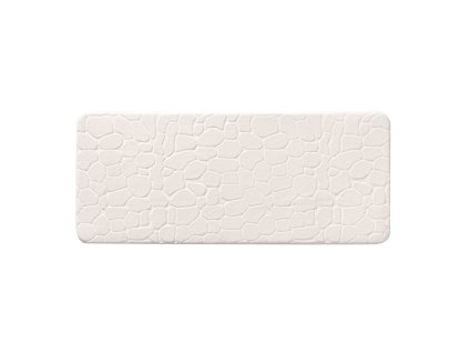 Douceur d'intérieur Podlouhlá koupelnová předložka s reliéfním vzorem, 50 x 120 cm, béžová