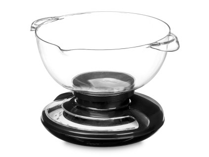 Kuchyňská váha s miskou 2 l, černá