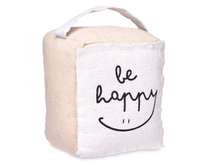 Dveřní zarážka BE HAPPY, 14,5 x 16 x 19 cm