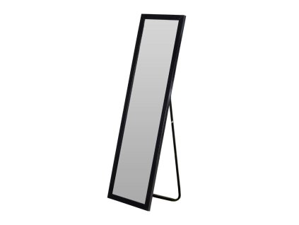 Stojací zrcadlo obdélníkové 126 cm, černé