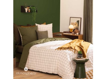 Povlečení s geometrickým vzorem MAATI, 240 x 220 cm