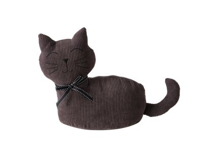 Dveřní zarážka kočka, FIDO, hnědá