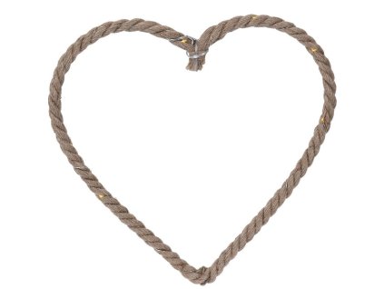 Vánoční dekorace na stromek, LED, 40 cm, srdce