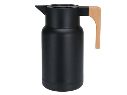 Vakuový džbán WOOD, 1 l, černý