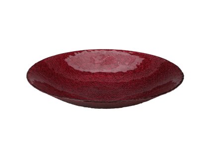 Dekorační mísa, skleněná, stříbrná, Ø 30 cm