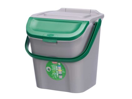 Odpadkový koš na tříděný odpad,  28 l, zelený