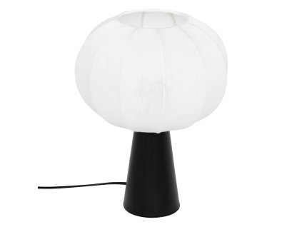 Noční lampička TOBIE s bavlněným stínidlem, Ø 25 cm