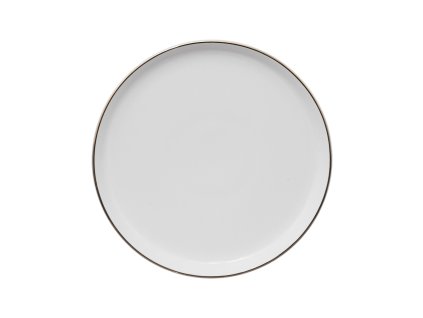 Porcelánový dezertní talíř SUBLIMA se zlatým okrajem, Ø 20 cm