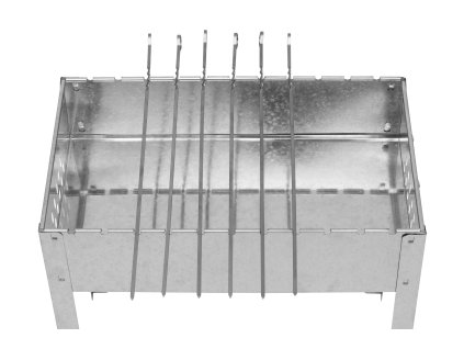 Uhlový gril se špízy MUSTANG, 50 x 30 cm