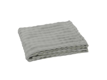 Deka s reliéfním vzorem, 130 x 180 cm, DOUCELIN, šedá