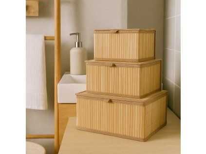 Sada úložných košů v třech rozměrech TILVA