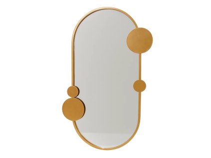 Nástěnné zrcadlo SAANA s geometrickými ozdobami, 46 x 76 cm