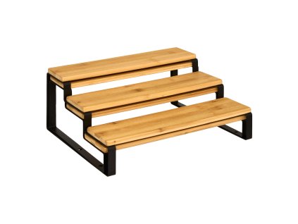 Polička na kuchyňskou desku 2v1 ORDERA, délka od 32 do 64 cm, černá