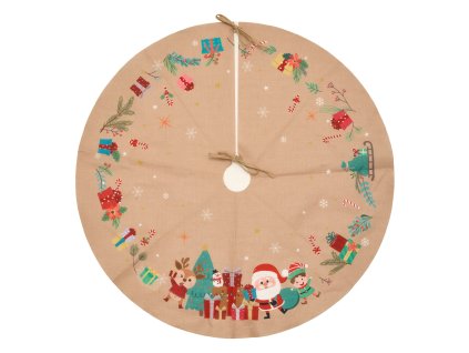 Kobereček pod stromek s motivem Svatého Mikuláše, Ø 90 cm
