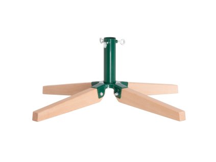 Stojan na umělý vánoční stromek, dřevo a kov, Ø 3,2 cm