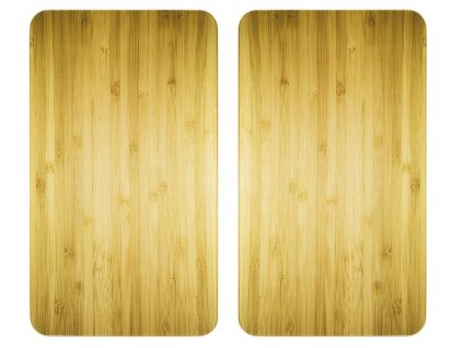 Ochranné skleněné panely  WOODEN LOOK na sporák – 2 ks, WENKO