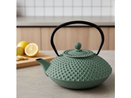 Litinová čajová konvice s filtrem MIKA, 1250 ml, modrá