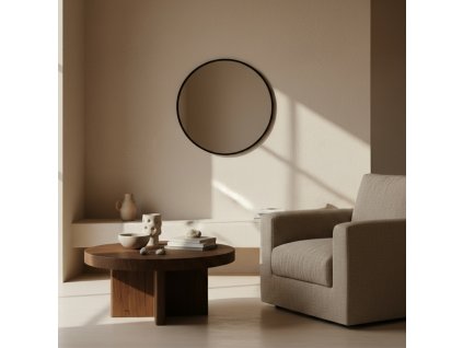 Kulaté nástěnné zrcadlo LØOP, Ø 60 cm