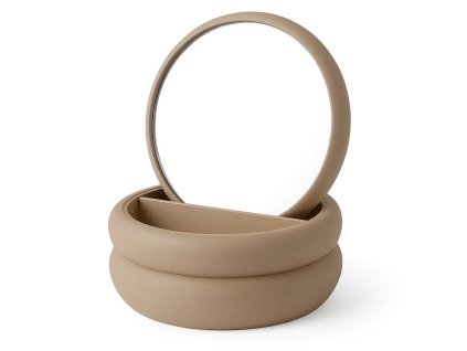 Šperkovnice se zrcátkem, 17,5 x 17,5 x 9 cm