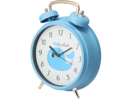 Dětský budík SAFI, Ø 24 cm, modrý