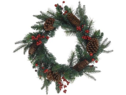 Vánoční věnec se šiškami, Ø 45 cm