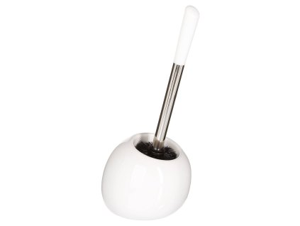 Toaletní kartáč SUN, keramika, bílý